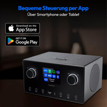 MEDION P85444 2.1 Internetradio Subwoofer DAB+ WLAN schwarz