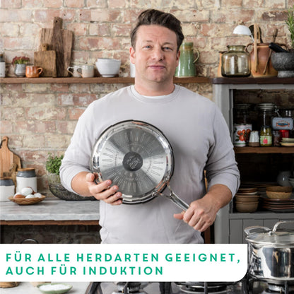 Tefal E304S5 Jamie Oliver Cook's Direct On Pfannenset 8-tlg. Edelstahl