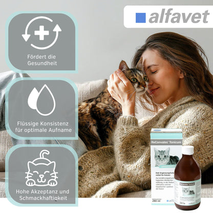 Alfavet ReConvales Tonicum Katze, Ergänzungsfuttermittel, 2 x 280 ml