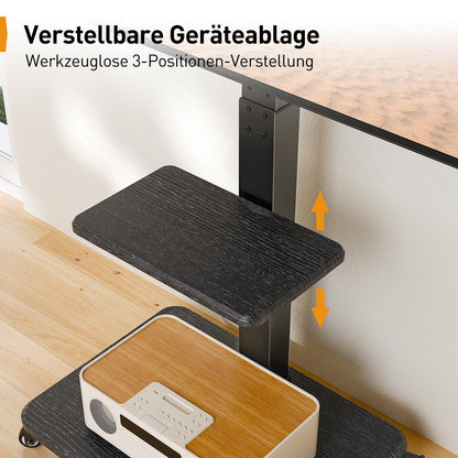 Perlegear PGTVMC27 TV Ständer Rollbar 32-75 Zoll höhenverstellbar