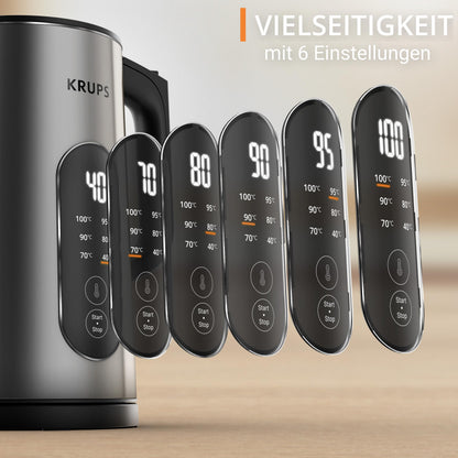 Krups Selection Wasserkocher BW871DF0, 1,7 l, 6 Temperaturen
