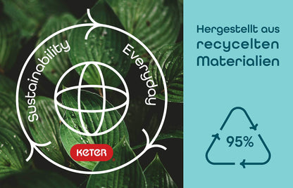 Keter Lyon Gartentisch höhenverstellbar - Graphit