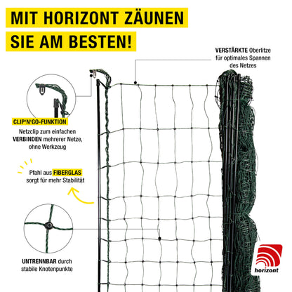 horizont strongLine Hühnerzaun Elektro 25m x 120cm