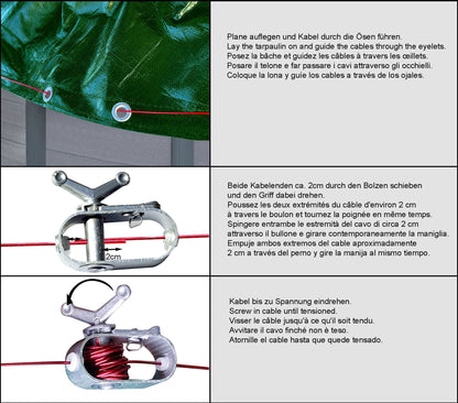 QUICK STAR Solar Poolabdeckung Rund Ø 560 cm Grün