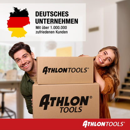 ATHLON TOOLS 4x 80L Aufbewahrungsboxen transparent lebensmittelecht