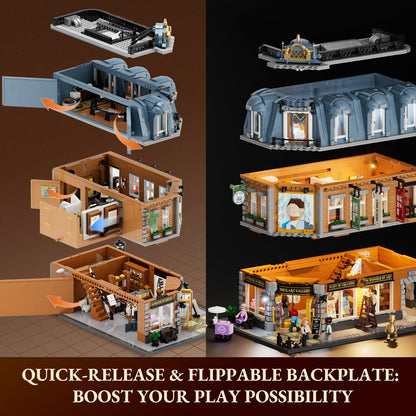Lumibricks Klemmbausteine Kunstgalerie Eckhaus 3400 Teile L9085
