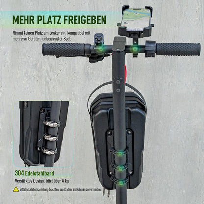 Jeebel E-Scooter Lenkertasche 4,5 L mit Kettenschloss 90 cm
