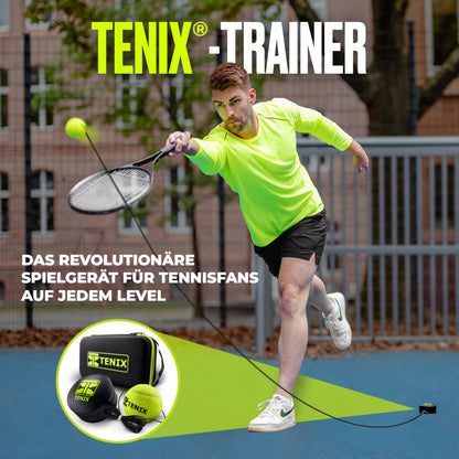 TENIX Tennis-Trainer Set | Trainingsgerät mit Power-Grip-System