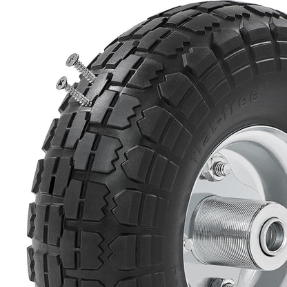 Yaheetech Sackkarrenrad 4er Set PU Vollreifen Ø 255 mm pannensicher