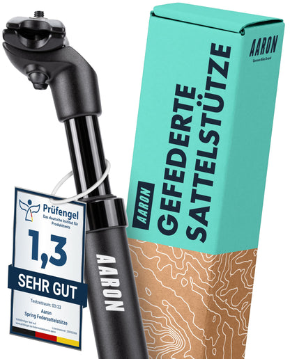 AARON Spring Federsattelstütze 27.2mm, 350mm – Schwarz