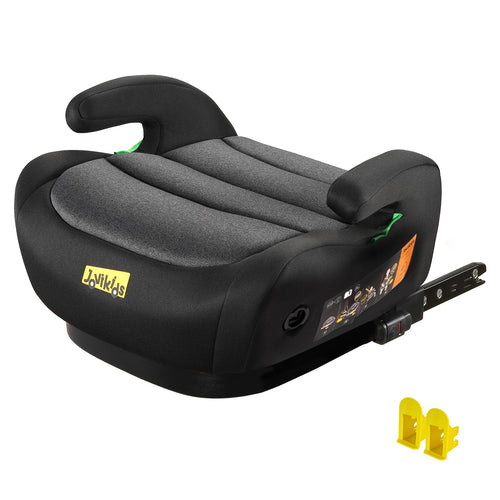 Jovikids Sitzerhöhung Auto mit ISOFIX, ECE R129, 125–150 cm, verdickter Stoffbezug