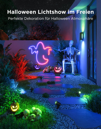 Govee Outdoor LED Strahler IP67 RGBWIC Gartenbeleuchtung - 2er Pack