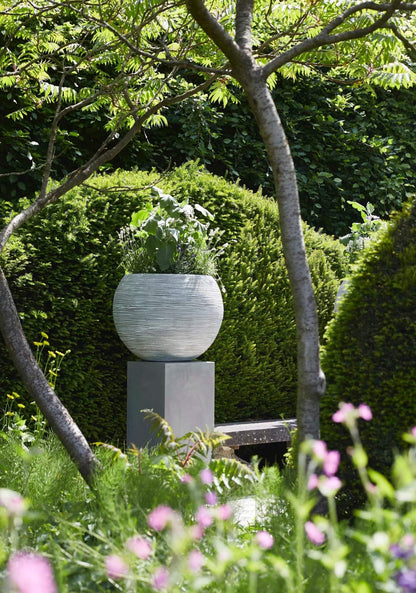 Capi Europe Gefäss Kugel Rib NL Blumentopf 62x48 Anthrazit