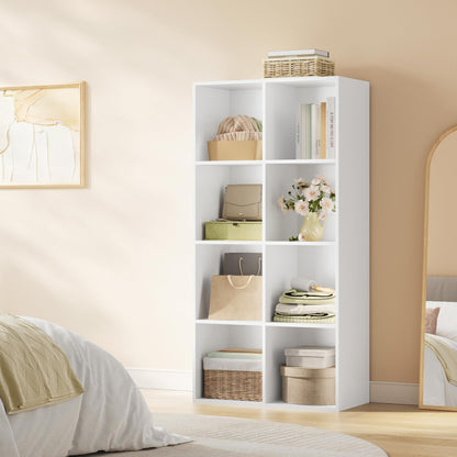 WOLTU Bücherregal 8 Fächer Standregal Würfelregal - Weiss