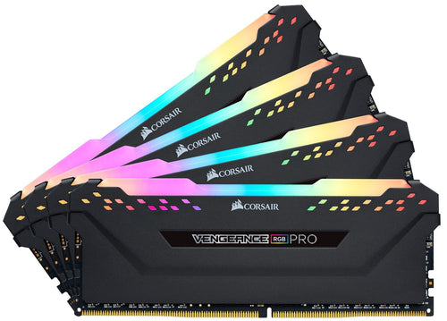 Corsair Vengeance RGB PRO DDR4 32GB 3600MHz Speicherkit. Schwarze RGB-DDR4-DIMMs. Temporärer Datenspeicher für Gaming-PCs.