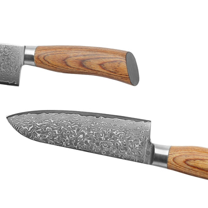 Wakoli EDIB Pro Damastmesser-Set 4er – Pakkaholz