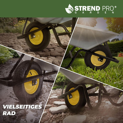 Schubkarre 85L Lufträder – Bauschubkarre 250kg Traglast