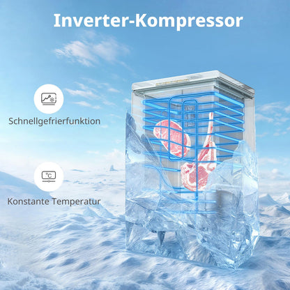 Comfee Gefriertruhe 198 L mit Inverter-Kompressor, leise 37 dB