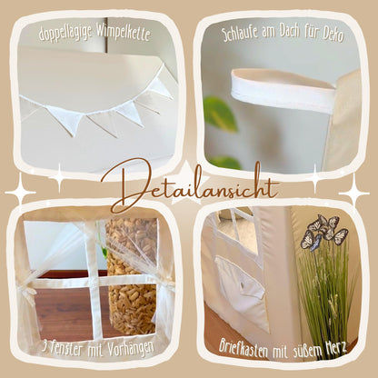 LIONHERZ® DAS ORIGINAL Spielhaus Briefkasten - Cremeweiss