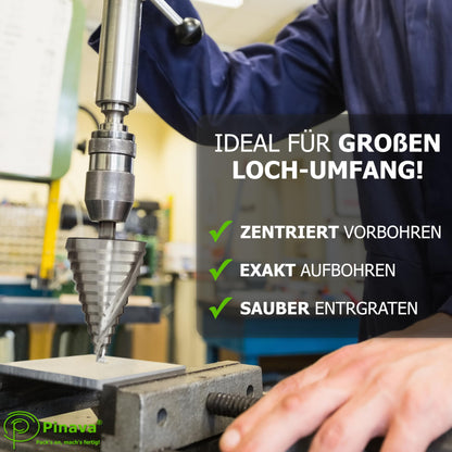 Pinava HSS Stufenbohrer 6-60 mm, Kegelbohrer für Metall und Holz