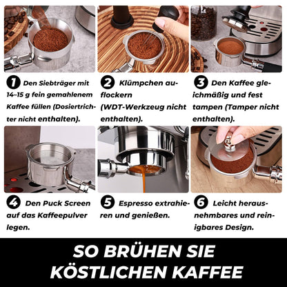 Vyranexa Bodenloser Siebträger 51 mm, 3 Ohren, für DeLonghi Dedica