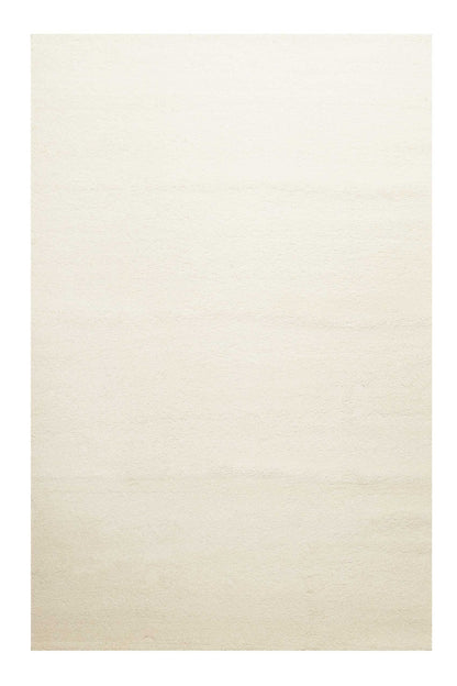 Homie Living LIDO Moderner Kurzflor Teppich - Creme weiss 200x290cm