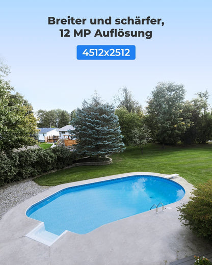 Reolink 12MP PoE IP Überwachungskamera Aussen Dome – Weiss