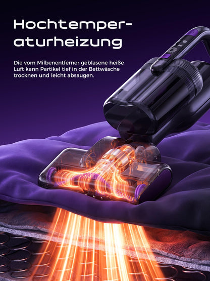 BioAura Milbensauger für Matratzen mit UV-C-Licht und HEPA-Filter