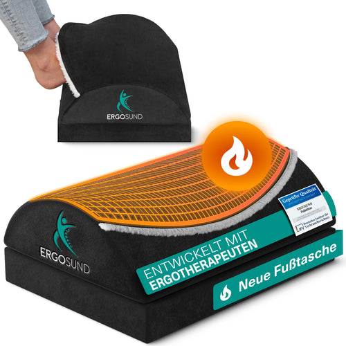 ERGOSUND Fussstütze höhenverstellbar, ergonomisch, mit Fusstasche