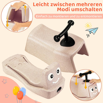 MAMIZO 5 in 1 Rutschauto ab 1 Jahr, Lauflernwagen, bis 20 kg, Beige