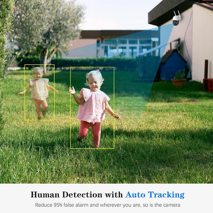 Ctronics 5MP PTZ WLAN Aussenkamera Dualband