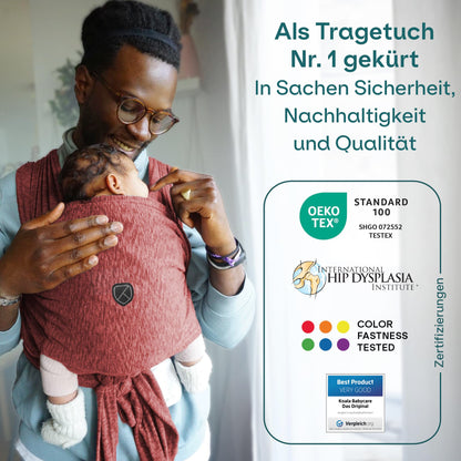 Koala Babycare Tragetuch Neugeborene Babytrage - Bourdeaux
