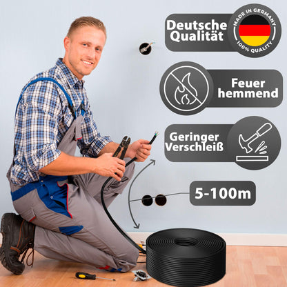 MAS Premium NYY-J Erdkabel Stromkabel 5x2.5 mm² - 50m Ring