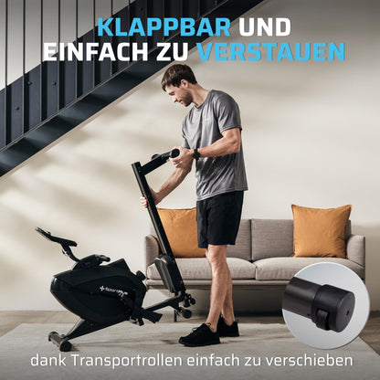 SportPlus Rudergerät Klappbar – extra leiser Magnetwiderstand