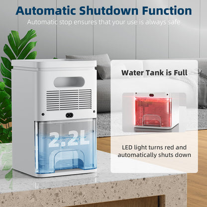 SmartDry 2.2L Luftentfeuchter Elektrisch – Tragbar & Leise