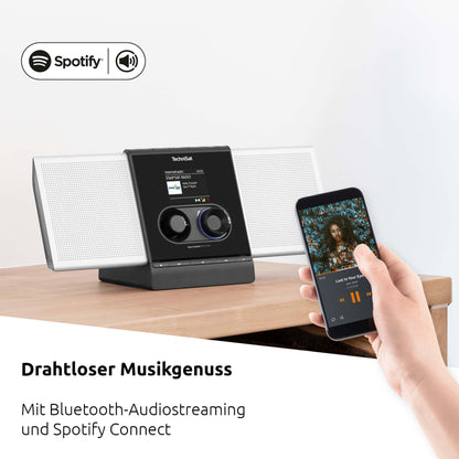 TechniSat MULTYRADIO 600 CD IR Internetradio - Silber/Schwarz