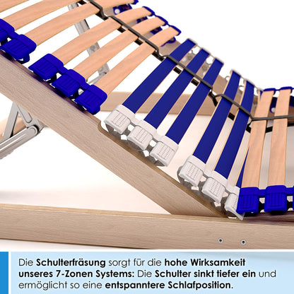 Schlummerparadies Comfort 44 Vario Lattenrost 90x200 cm, Buche