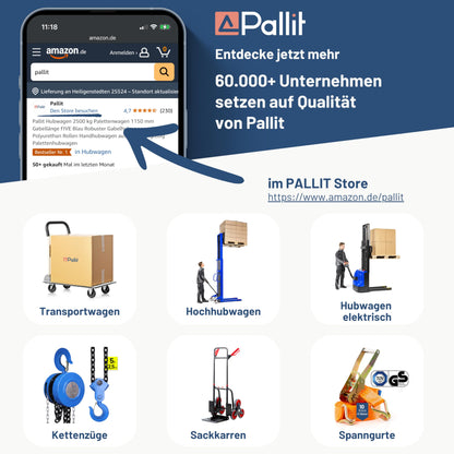 Pallit Carry-R Transportwagen klappbar 300kg Luftbereifung
