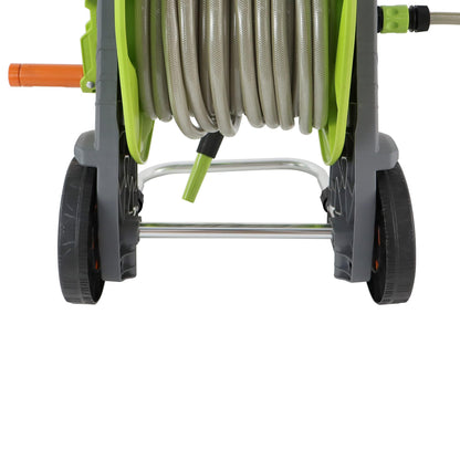 Amazon Basics Schlauchwagen mit Schlauch, 30 m, Grün/Grau