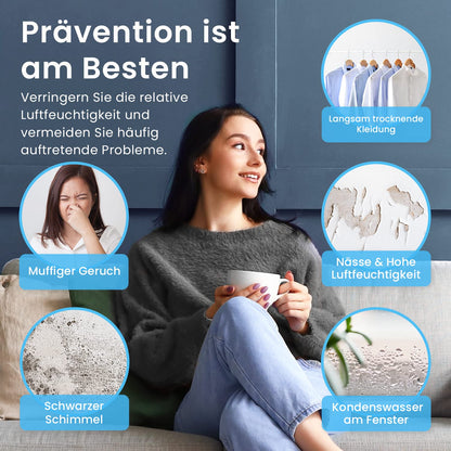 Pro Breeze 12L Luftentfeuchter mit Digitalanzeige – Weiss