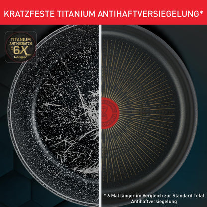 Tefal Unlimited On Bratpfanne 24 cm Induktion Schwarz G25904