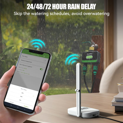 RAINPOINT Bewässerungscomputer WLAN mit 2 Ausgängen und App-Steuerung