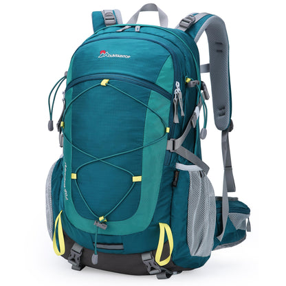 Mountaintop Wanderrucksack 40L mit Regenhülle, Blaugrün