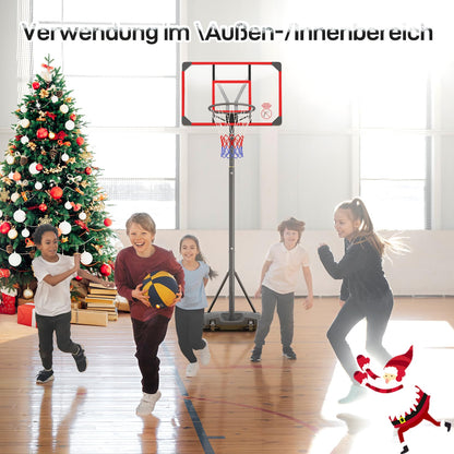 Yohood Basketballkorb LX-908 mit Rollen, höhenverstellbar 147–260 cm