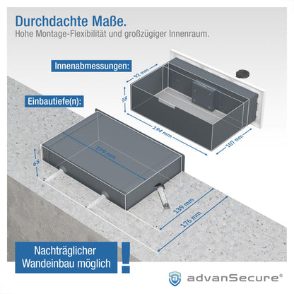 advanSecure® Steckdosen-Tresor – 3er-Steckdosen-Attrappe