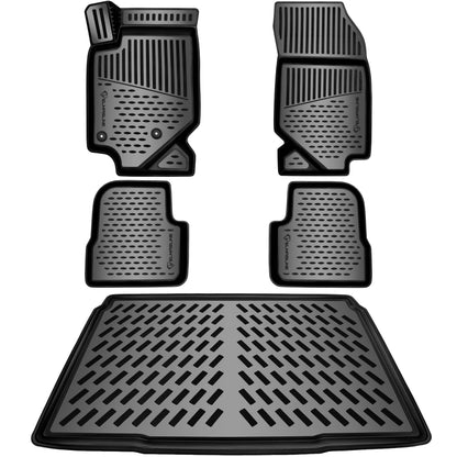 ELMASLINE 3D Gummimatten & Kofferraumwanne Set Opel Corsa F Verbrenner