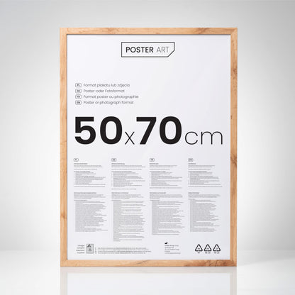 POSTER ART Bilderrahmen Set San Diego 50x70 cm Wotan Eiche 3 Stück