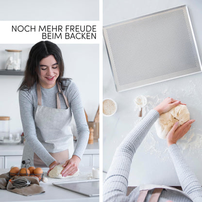 LEHRMANN Lochblech 45,5 x 37,5 cm Backblech für Bosch Siemens Neff