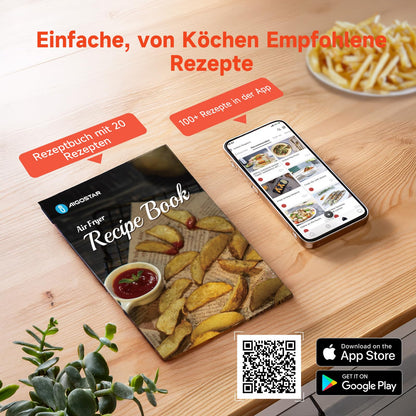 Aigostar Heissluftfritteuse XXL 7L – Doppelkorb