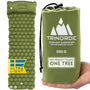 TRINORDIC Isomatte aufblasbar mit Kissen – ultraleicht 550 g, Camping-Schlafmatte aus 40D-Nylon mit TPU-Beschichtung